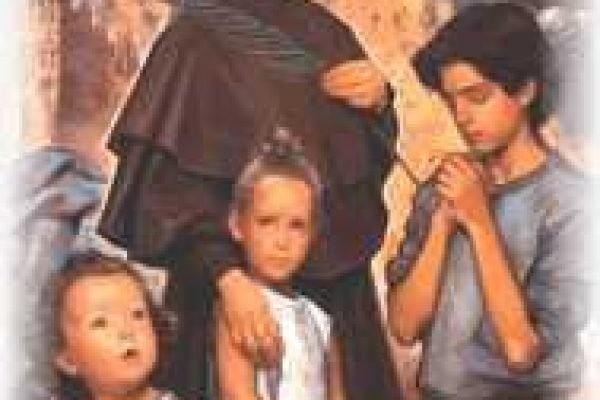 Beata Maria Merecedes Prat con niños